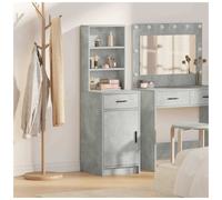 vidaXL Highboard Concrete Grey 40 x 40.5 x 135 cm Engineered Wood, Grey