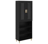 Highboard Engineered Wood and Glass Modern Storage Unit Dining Room vidaXL