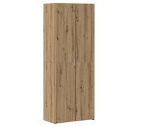 Highboard Engineered Wood Artisan Oak 70x42.5x185 cm 2-Door Brown Tall Cabinet.