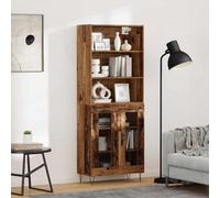 vidaXL Highboard 2 pcs Old Wood Engineered Wood