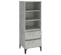 (Concrete grey) vidaXL Highboard Engineered Wood Sideboard Cabinet Cupboard Multi Colours