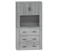 Highboard Engineered Wood Sideboard Cabinet Kitchen Storage Cabinet vidaXL