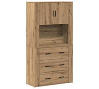 Highboard Engineered Wood Sideboard Cabinet Kitchen Storage Cabinet vidaXL