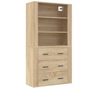 vidaXL Highboard Sonoma Oak Engineered Wood