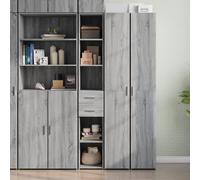 Highboard Grey Sonoma 30x42.5x185 cm Engineered Wood Berkfield Home Grey One Size