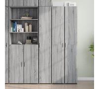 Highboard Grey Sonoma 30x42.5x185 cm Engineered Wood Tall Slim Storage Cabinet.