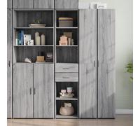 Highboard Grey Sonoma 40x42.5x185 cm Engineered Wood