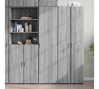 Highboard Grey Sonoma 45x42.5x185 cm Engineered Wood