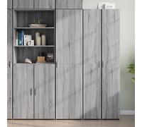Highboard Grey Sonoma 45x42.5x185 cm Engineered Wood Berkfield Home Grey One Size
