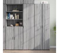 Highboard Grey Sonoma 45x42.5x185 cm Engineered Wood Tall Storage Cabinet Shelf