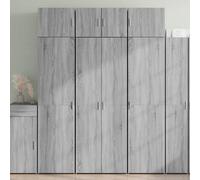 Highboard Grey Sonoma 70x42.5x185 cm Engineered Wood