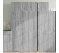 Highboard Grey Sonoma Engineered Wood 70x42.5x185 cm Slim Tall Storage Cabinet