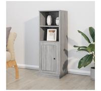 Highboard Grey Sonoma Solid Oak 36x35.5x103.5cm Matte Minimalist Storage Dining