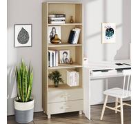Highboard HAMAR Honey Brown 60x35x180 cm Solid Wood Pine Berkfield Home Brown One Size