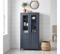 Highboard "Hill" Grey 85x37x170,5 cm Solid Pine Wood