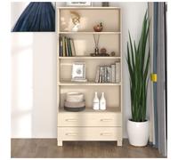 Highboard Honey Brown Solid Pinewood & MDF 85x35x180cm Rustic Storage Cabinet XL