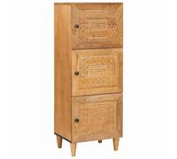 Highboard Light brown 40 x 33 x 110 cm Solid mango wood