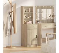 vidaXL Highboard Sonoma Oak 40 x 40.5 x 135 cm Engineered Wood