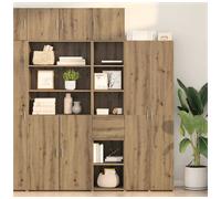 Highboard Old Wood 40 x 42.5 x 185 cm Engineered Wood Matte Finish with Drawers