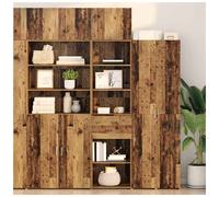 vidaXL Highboard Old Wood 50 x 42.5 x 185 cm Engineered Wood