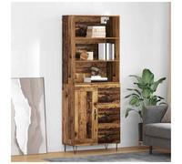 vidaXL Highboard Old Wood 69.5 x 32.5 x 180 cm Engineered Wood