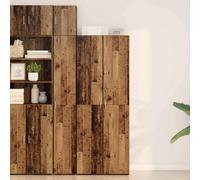 vidaXL Highboard 2 pcs Old Wood 70 x 42.5 x 185 cm - Brown, Brown