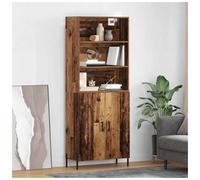 vidaXL Highboard Sideboard Old Wood – Engineered Wood, 69.5×32.5×180 cm