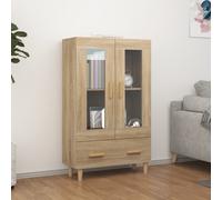 Highboard Side Cabinet Cupboard Storage Side Cabinet Engineered Wood vidaXL UK