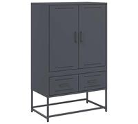 Highboard Sideboard Buffet Cabinet Storage Cupboard Anthracite Steel vidaXL