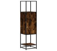 vidaXL Highboard Brown Oak 35.5x35x139 cm Engineered Wood and Metal