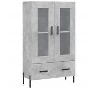 vidaXL Highboard Concrete Grey 69.5x31x115 cm Engineered Wood UK NEW