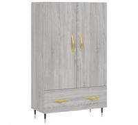 (grey sonoma) vidaXL Highboard Sideboard Cupboard Side Cabinet Smoked Oak Engineered Wood