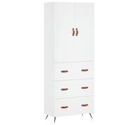 (white, 3 drawers) vidaXL Highboard Sideboard Storage Cabinet Side Cabinet Black Engineered Wood