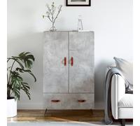 (concrete grey) vidaXL Highboard Sideboard Cabinet Storage Cabinet Cupboard Engineered Wood