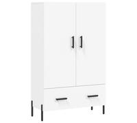 (high gloss white) vidaXL Highboard Sideboard Cupboard Side Cabinet Grey Sonoma Engineered Wood