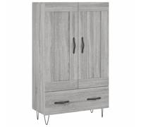 (sonoma oak) vidaXL Highboard Sideboard Storage Cabinet Side Cabinet White Engineered Wood