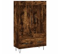 (smoked oak) vidaXL Highboard Sideboard Storage Cabinet Side Cabinet White Engineered Wood