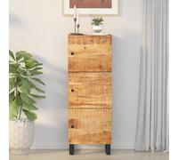 Highboard Sideboard Cabinet with 3 Doors Solid Wood Reclaimed and Iron vidaXL