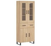 vidaXL Highboard White 69.5x34x180 cm Engineered Wood, White