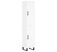 vidaXL Highboard White 34.5x34x180 cm Engineered Wood, White