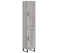 (grey sonoma, 1 wood door) vidaXL Highboard Sideboard Cupboard Side Board Storage Cabinet Engineered Wood