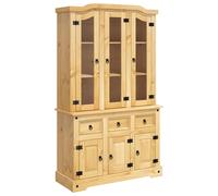 Vidaxl Highboard Corona White 112X43X196 Cm Solid Wood Mexican Pine