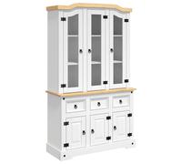 Highboard Sideboard Home Storage Side Cabinet Solid Wood Mexican Pine vidaXL