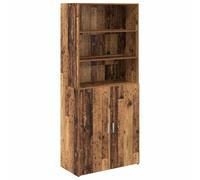 vidaXL 2 Door 3 Shelf Artisan Oak Sideboard - Size: 185 x 80 x 42.5cm - Brown - Wilko