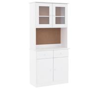 Highboard Sideboard Side Cabinet Storage Cabinet Solid Wood Pine ALTA vidaXL