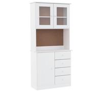 Highboard Sideboard Side Cabinet Storage Cabinet Solid Wood Pine ALTA vidaXL