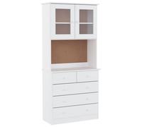 Highboard Sideboard Side Cabinet Storage Cabinet Solid Wood Pine ALTA vidaXL