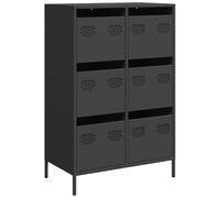 vidaXL Highboard Black 68x39x101.5 cm Steel book cabinet modern book cabinet