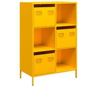 Highboard Sideboard Side Cabinet Storage Cupboard Buffet Cabinet Steel vidaXL
