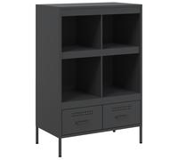 Vidaxl Highboard Black 68X39X101.5 Cm Steel